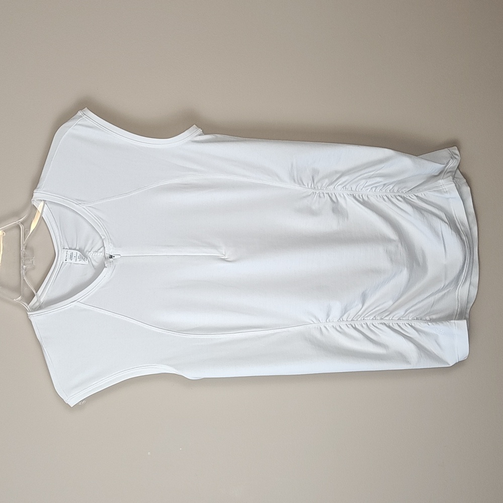 Athleta White Sleeveless Tank Top